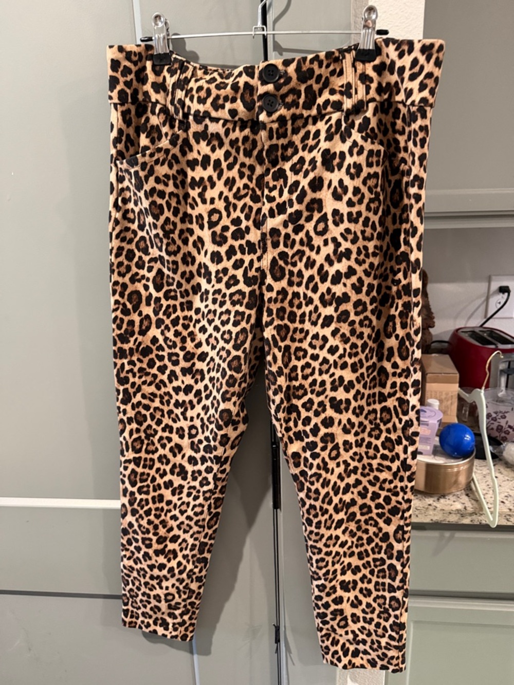 torrid Leopard Print High-Waist Skinny Pants in Brown/Black